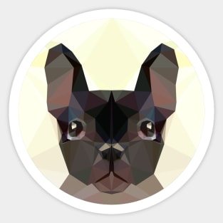 Geometric French Bulldog Sticker